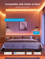 Govee 3-meter COB RGBIC LED strip light pro showing seamless multicolor lighting