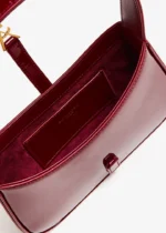 Saint Laurent Le 5 à 7 Patent Leather Shoulder Bag – Red