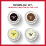 Wansa 1.7L glass and stainless steel electric tea maker with tea basket