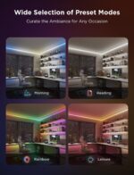 Govee 3-meter COB RGBIC LED strip light pro showing seamless multicolor lighting