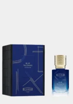 Blue glass bottle of Ex Nihilo Blue Talisman Eau de Parfum 100mL