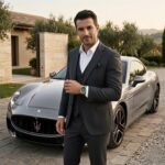 Maserati Men Attrazione Watch with Green Dial and Silver Stainless Steel Bracelet