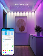 Govee H608B RGBIC 3-meter indoor string downlights glowing in multicolor