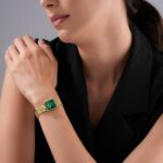 Escada Ava women's watch with green dial and gold-plated bracelet