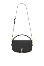 Saint Laurent Mini Voltaire Box Leather Shoulder Bag – Black