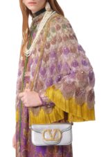 Valentino Garavani Locò Small Shoulder Bag in Silver