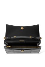 Balenciaga Hour Glass Wallet Chain Bag – Black