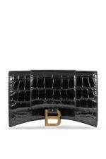 Balenciaga Hour Glass Wallet Chain Bag – Black