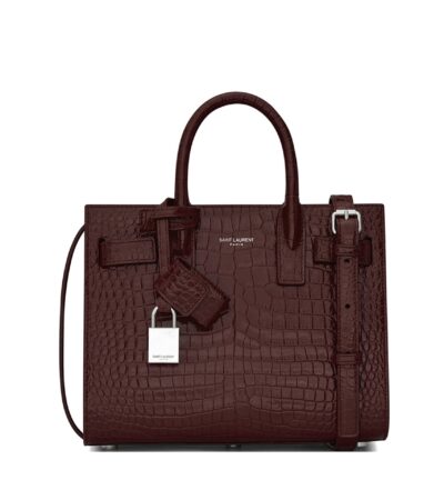 Saint Laurent Classic Sac de Jour Nano – Burgundy