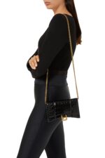 Balenciaga Hour Glass Wallet Chain Bag – Black