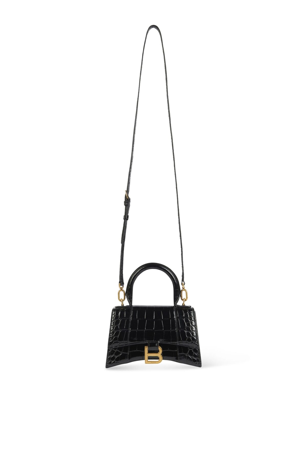Balenciaga Hourglass XS Top Handle Bag – Black
