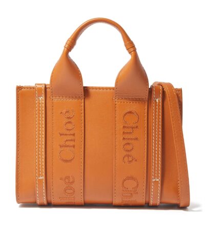 Chloé Woody Mini Tote Bag – Caramel