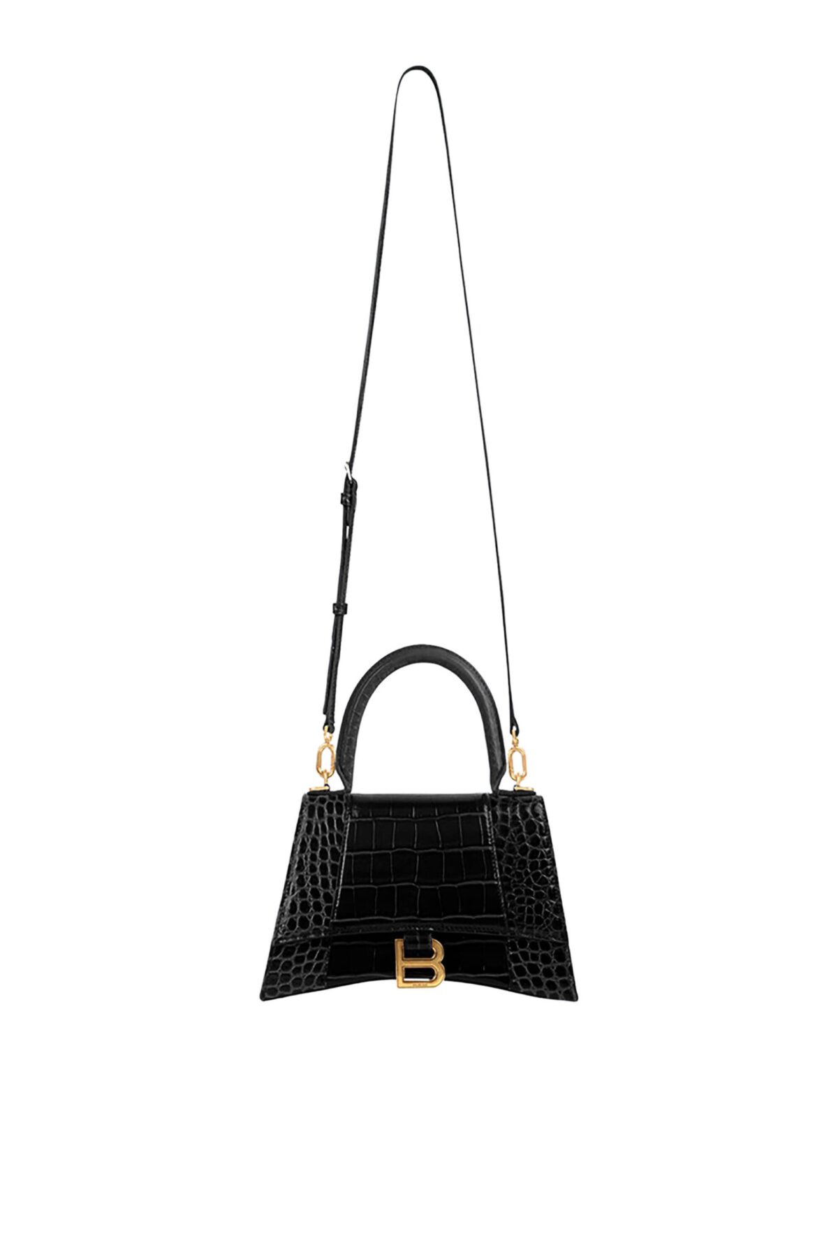 Balenciaga Hourglass Top Handle Bag – Black