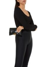 Balenciaga Hour Glass Wallet Chain Bag – Black