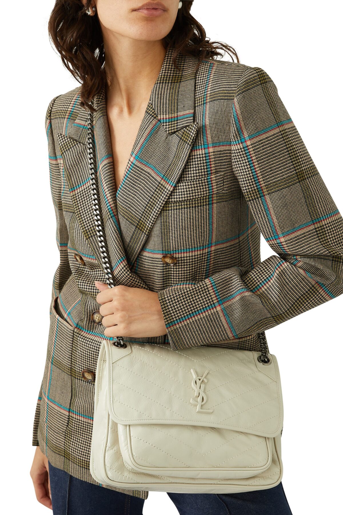 Saint Laurent Niki Medium Bag – White