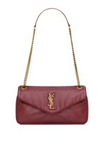 Saint Laurent Calypso Shoulder Bag – Red, Black & White Designer Tote