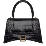 Balenciaga Hourglass Top Handle Bag – Black