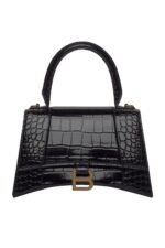 Balenciaga Hourglass Top Handle Bag – Black