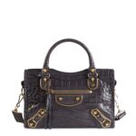 Balenciaga Metallic Edge Mini City Bag – Grey