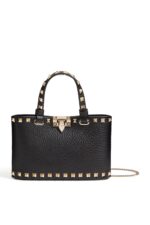 Valentino Garavani Mini Rockstud Shopping Bag – Black