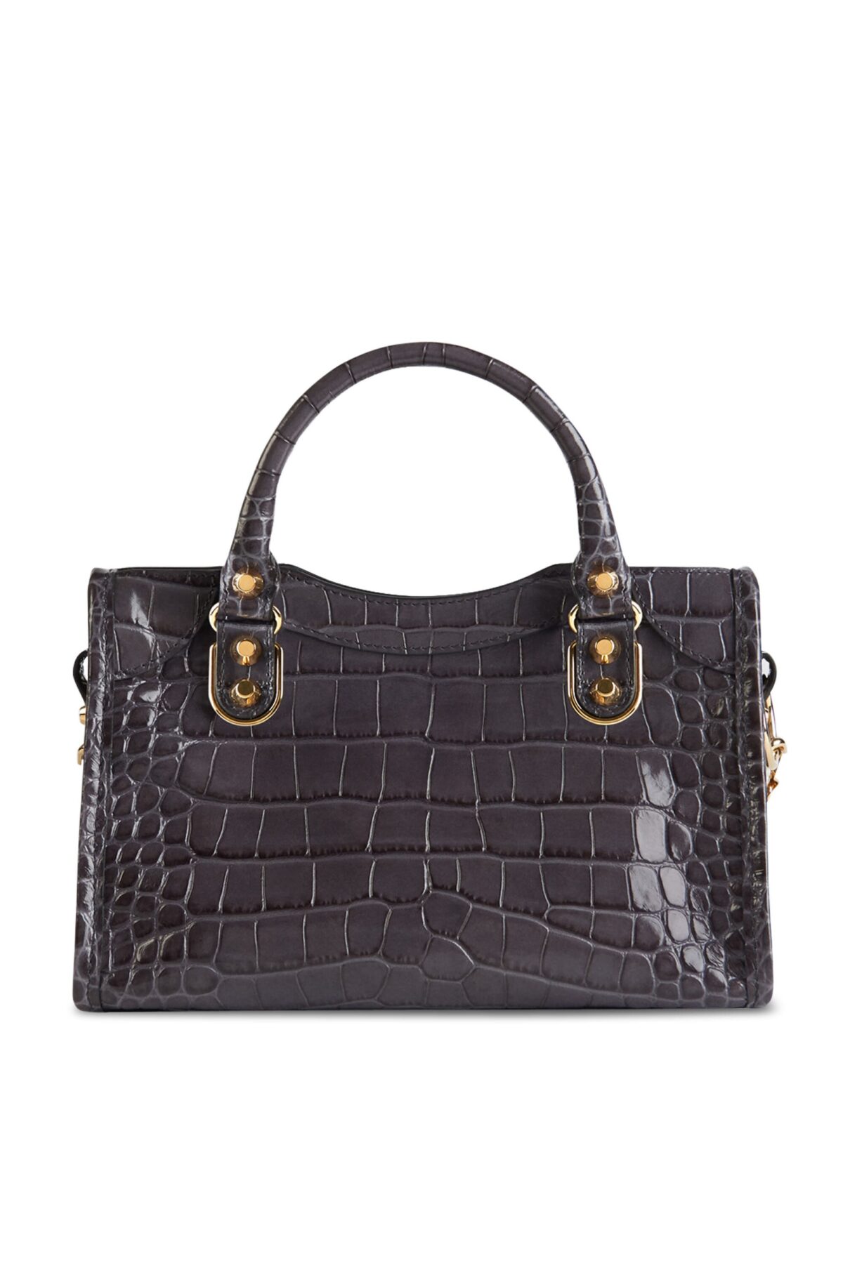 Balenciaga Metallic Edge Mini City Bag – Grey