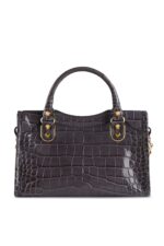 Balenciaga Metallic Edge Mini City Bag – Grey