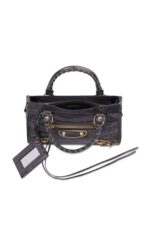Balenciaga Metallic Edge Mini City Bag – Grey