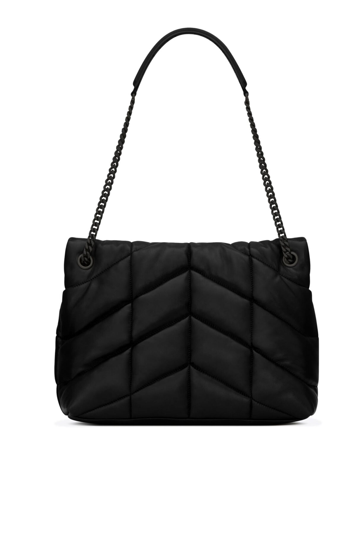 Saint Laurent Loulou Puffer Medium Bag – Black