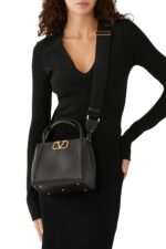 Valentino Garavani Alltime Small Handbag in Black