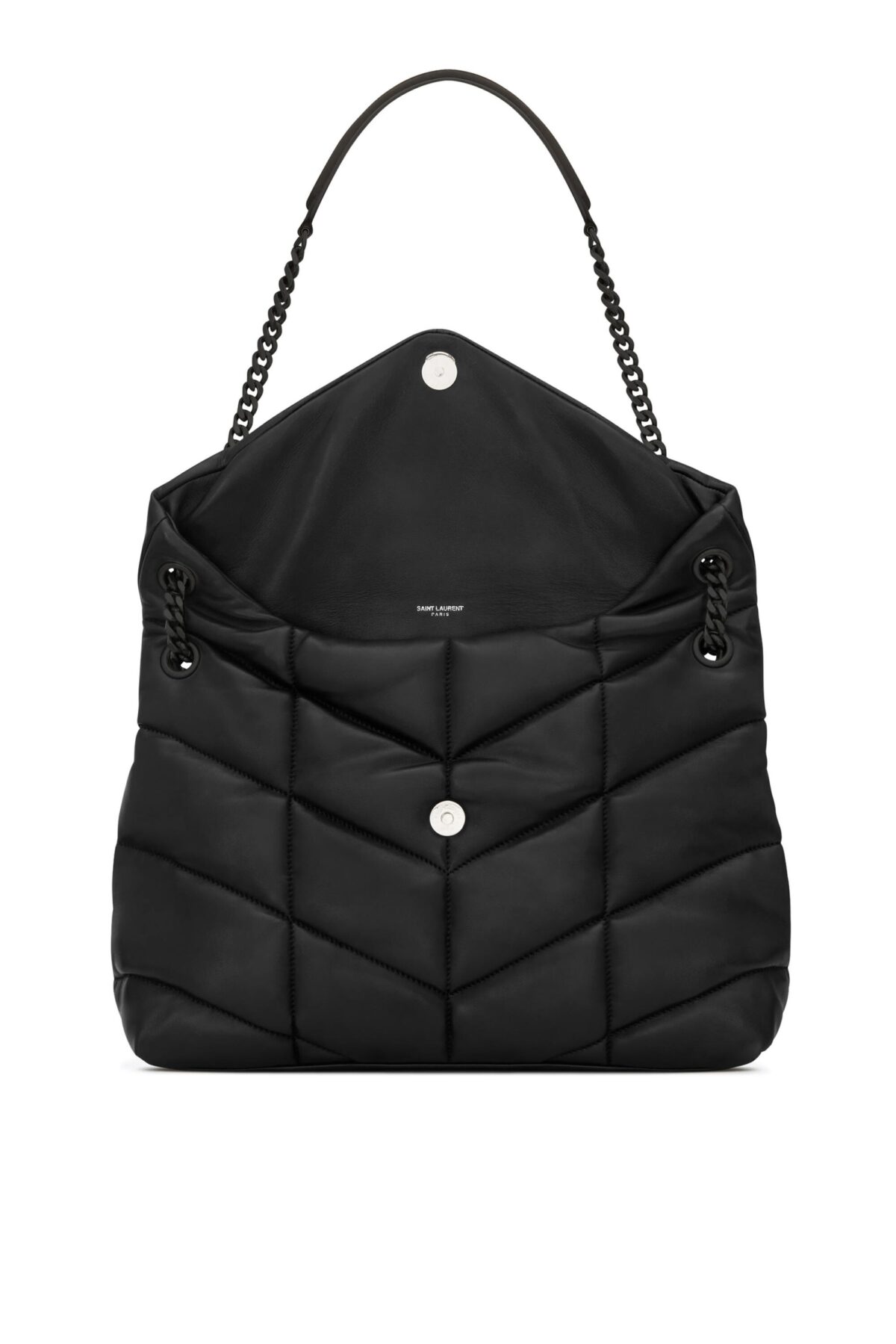 Saint Laurent Loulou Puffer Medium Bag – Black