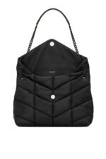 Saint Laurent Loulou Puffer Medium Bag – Black