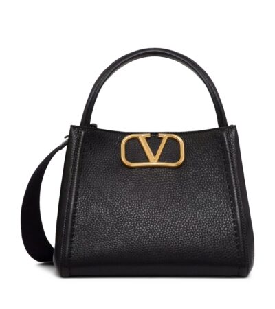 Valentino Garavani Alltime Small Handbag in Black