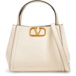 Valentino Garavani Small Alltime Top-handle Bag in White