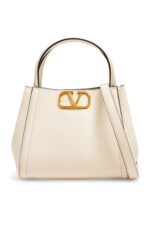 Valentino Garavani Small Alltime Top-handle Bag in White