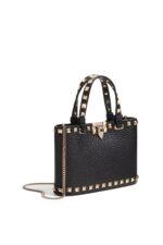 Valentino Garavani Mini Rockstud Shopping Bag – Black