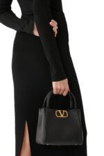 Valentino Garavani Alltime Small Handbag in Black