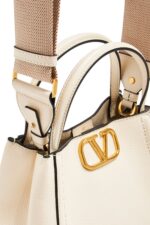 Valentino Garavani Small Alltime Top-handle Bag in White