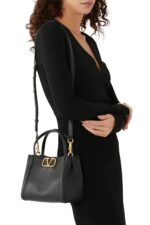Valentino Garavani Alltime Small Handbag in Black