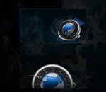 Blue Planet II Atlantic Ocean automatic watch with a recycled titanium case and a blue fluororubber strap.