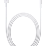 Apple MD818 Lightning to USB Cable (1 meter) in White showing the reversible connector.