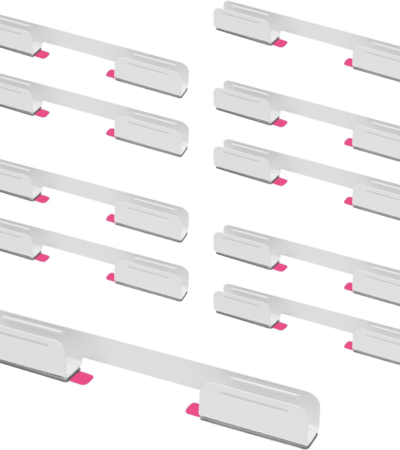 Five white metal mounting clips for Govee Neon Rope Light 2