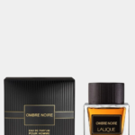 Lalique Ombre Noire 100ml black glass perfume bottle for men and women