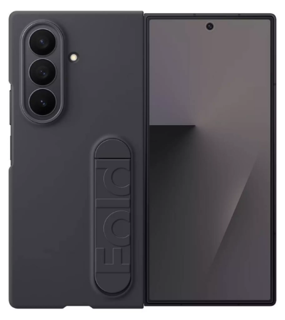 Official Samsung Galaxy Z Fold7 Silicone Case in Black with Matte Finish