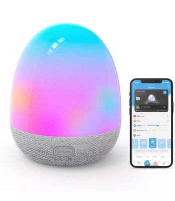 Govee RGBIC smart light lamp with multicolor glow and portable battery base