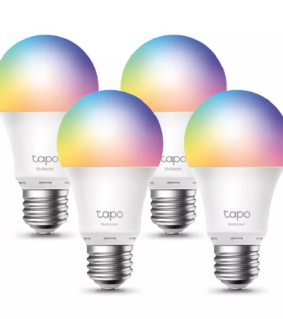 TP-Link Tapo L530E Multicolor Smart Wi-Fi Light Bulb 4-Pack Box