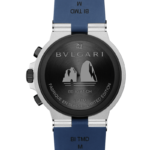 Bvlgari Aluminium Capri Special Edition watch with blue dial and rubber strap