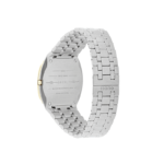 Gucci 25H Watch with yellow gold dial and stainless steel bracelet