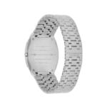 Gucci 25H ultra-slim watch with a 38mm pink dial and stainless steel bracelet.