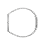 Gucci 25H ultra-slim watch with a 38mm pink dial and stainless steel bracelet.