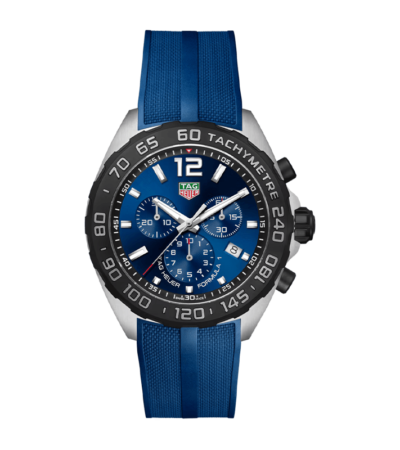 TAG Heuer Formula 1 Men's Watch with Blue Dial and Blue Rubber Strap